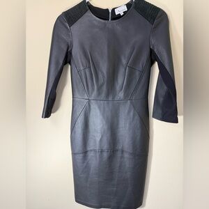 Brogden Black Genuine Lambs Leather Dress
